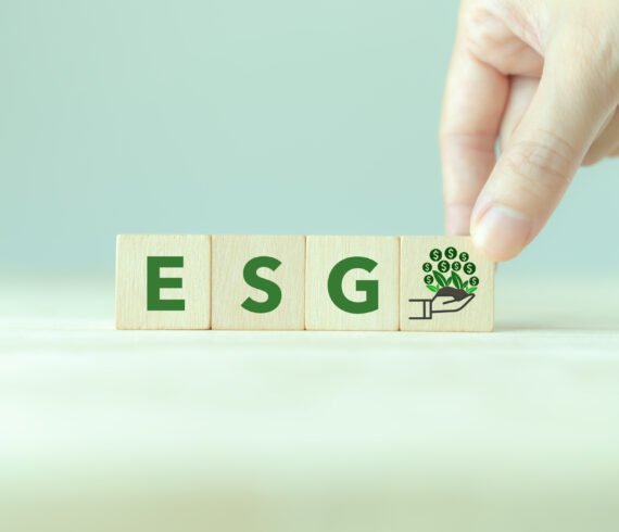 ESG concept of environmental, social and governance and impact investing. Ethical and sustainable investing. Ethical funds growing trend of industry investment. Enhance ESG alignment of investments.